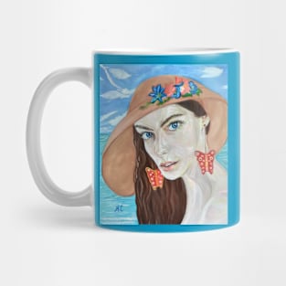 The Girl and the Sea Mug